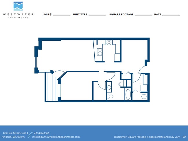 1 Bedroom + Den 514 floor plan